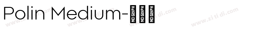 Polin Medium字体转换